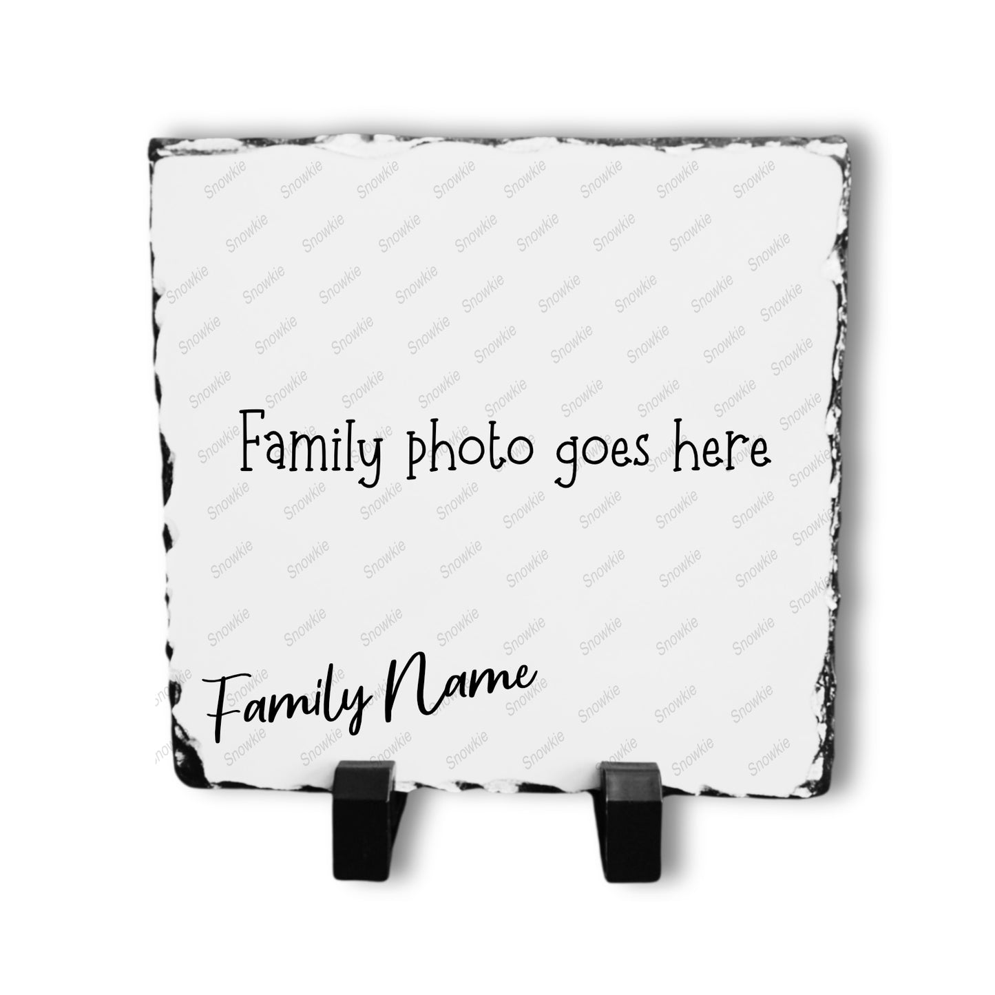 Personalized Photo Slate for family with dog