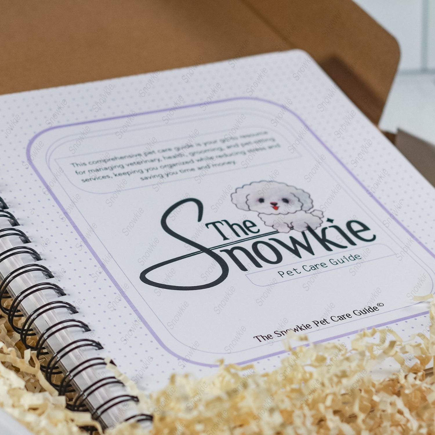 The Snowkie Pet Care Guide Packaging